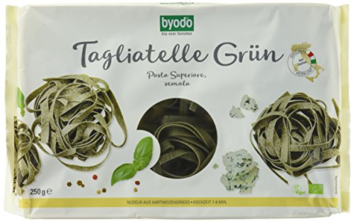Byodo Grne Tagliatelle - Nester 6er Pack (6 x 250 g Packung) - Bio von Byodo