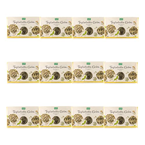 Byodo - Grne Tagliatelle Nester - 250 g - 12er Pack von Byodo