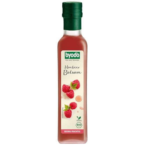 Byodo Himbeer-Balsamessig 250 ml - Bio-zertifiziert, Gourmet Essig für Salatdressing & Marinaden, Vegan, Glutenfrei, aus Bio-Himbeeren hergestellt Byodo Himbeer-Balsamessig 250 ml - Bio-zertifiziert, Gourmet Essig für Salatdressing & Marinaden, Vegan, Glutenfrei, aus Bio-Himbeeren hergestellt von Byodo