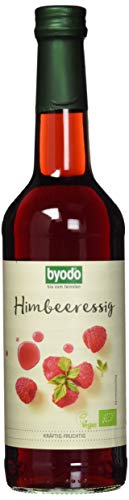 Byodo Himbeeressig 2er Pack (2 x 500 ml) - Premium Bio Essig, Mild und Fruchtig, Ideal für Salatdressings und Saucen von Byodo