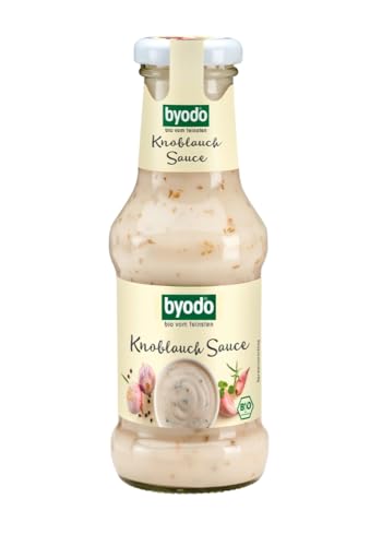 Byodo Knoblauch Sauce, 6er Pack (6 x 250 g) - Bio-Qualität, Glutenfreie Sauce, Ideal für Dips & Dressings, Vegan & Ohne künstliche Zusätze von Byodo