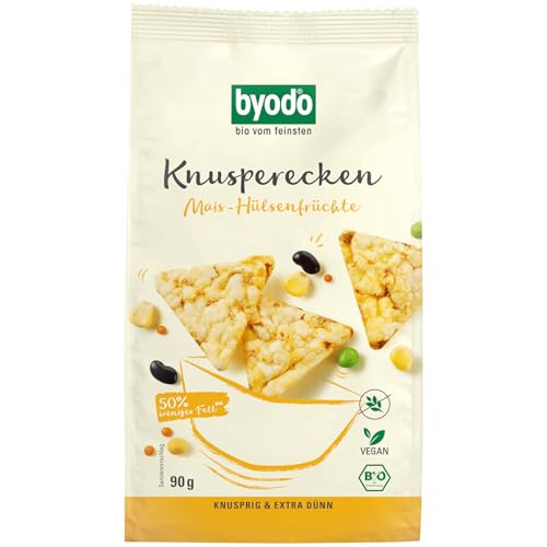 Byodo - Knusperecken Mais-Hlsenfrchte - 90 g - 12er Pack von Byodo