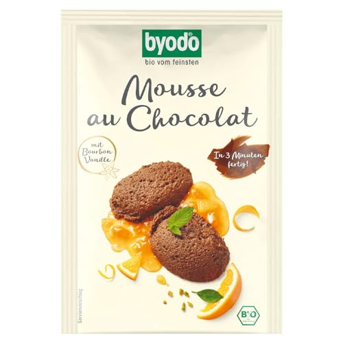 Byodo Mousse au Chocolat Mix für 0,35 Liter - 36g Beutel, 20er Pack - Einfach zubereiten & genießen, Perfekt für Dessertliebhaber von Byodo