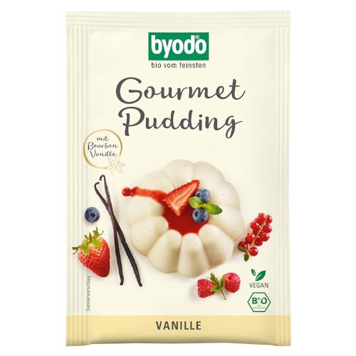 Byodo Vanille Pudding 36g, 20er Pack - Bio & Cremig Puddingpulver, Vanillegeschmack, Einfach zu Zubereiten, Vegane Dessertoption, perfekt für Familien Byodo Vanille Pudding 36g, 20er Pack - Bio & Cremig Puddingpulver, Vanillegeschmack, Einfach zu Zubereiten, Vegane Dessertoption, perfekt für Familien von Byodo