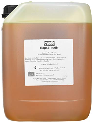 Byodo Rapsöl nativ, 1er Pack (1 x 5 l Dose) - Bio von Byodo