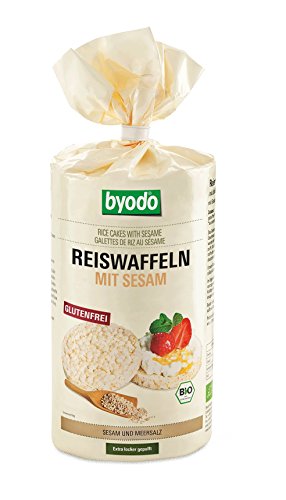 Byodo Reiswaffeln mit Sesam, 6er Pack (6 x 100 g) von Byodo