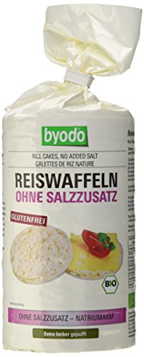 Byodo Reiswaffeln ohne Salzzusatz, 1er Pack (1 x 100 g Packung) - Bio von Byodo