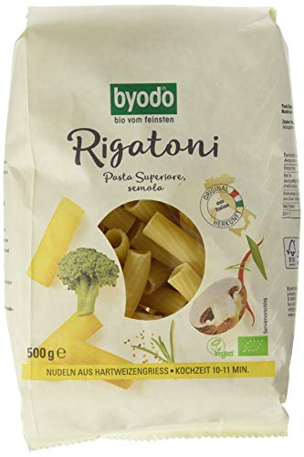 Byodo Rigatoni hell (1 x 500 g Packung) - Bio von Byodo