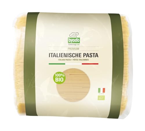 Byodo Bio Spaghetti Hell – Traditionelle Italienische Pasta aus 100% Bio-Hartweizengrieß, Perfekter Al Dente-Biss, Vegan & Vegetarisch, Ohne Zuckerzusatz, 5kg Großpackung von Byodo