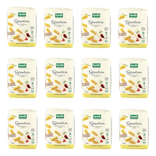 Bio Helle Spiralen - Byodo | Pasta aus 100% Hartweizengrieß I Vegane Nudeln I Ohne Zusätze I 2 x 500g Packung Bio Helle Spiralen - Byodo | Pasta aus 100% Hartweizengrieß I Vegane Nudeln I Ohne Zusätze I 2 x 500g Packung von Byodo