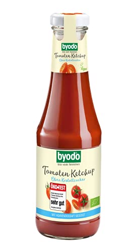 Byodo Tomaten Ketchup ohne Kristallzucker 3er Pack (3 x 500 ml Glas) - Bio von Byodo