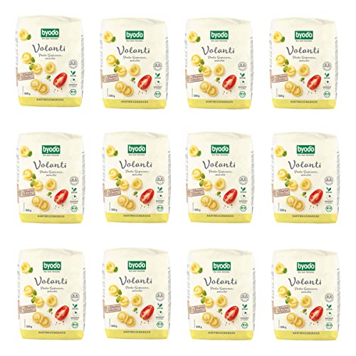 Byodo Volanti Semola Nudeln, 0,5 kg, 12er Pack – Italienische Pasta aus Hartweizengrieß, Perfekt für Suppen & Salate, Hochwertige Bio-Qualität Byodo Volanti Semola Nudeln, 0,5 kg, 12er Pack – Italienische Pasta aus Hartweizengrieß, Perfekt für Suppen & Salate, Hochwertige Bio-Qualität von Byodo