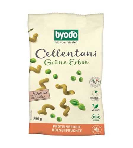 Byodo Bio Grne Erbse Cellentani (6 x 250 gr) von Byodo