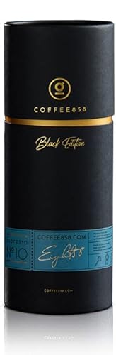 Espresso N°10 von Coffee858 (320g) - Starker & würziger Espresso-Blend bestehend aus 70% Arabica Bohnen aus Brasilien und 30% Edelrobusta - Originelles Geschenk von C°858