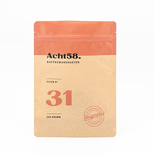 Kaffee N°31 Single Origin aus Äthiopien von ACHT58 (250g) - Feinster Single Origin Arabica - Komplexer Kaffee mit feinen Beeren-Aromen von C°858
