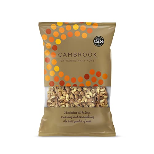 C Cambrook Extraordinary Nuts - Hickory Rauch gewürzte Mandeln & Cashewkerne 1 kg Beutel - Nüsse in Premiumqualität, glutenfrei, vegan von Cambrook