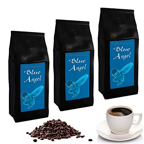 C&T Blue Angel Espresso Deluxe 3 x 1000 g ganze Kaffeebohnen - der Sanfte - Spitzenkaffee aus unserer beliebten Espresso Angel Serie C&T Blue Angel Espresso Deluxe 3 x 1000 g ganze Kaffeebohnen - der Sanfte - Spitzenkaffee aus unserer beliebten Espresso Angel Serie von C&T
