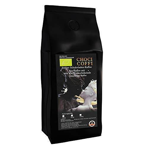 Schoki Kaffee - Bio-Kaffee gemischt mit Bio-Trinkschokolade (500 g Gemahlen) von C&T