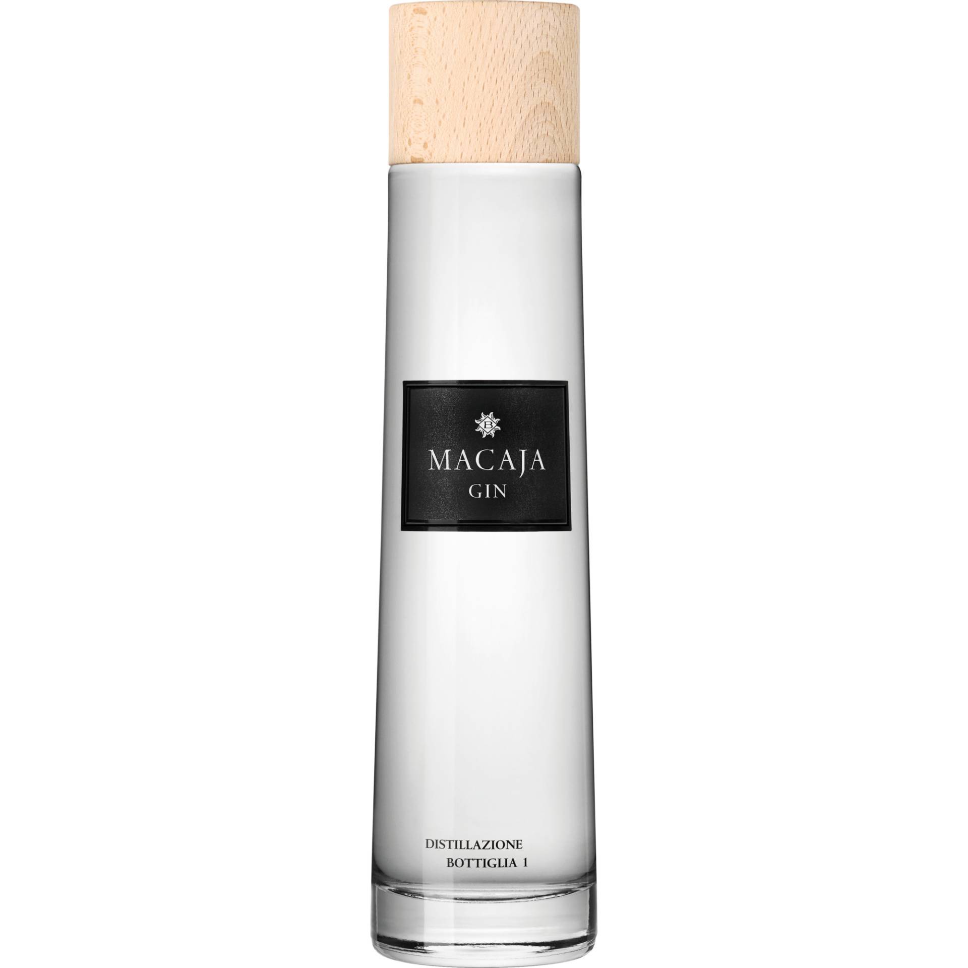 Macaja Gin, 0,5 L, 46,8% vol, Piemont, Spirituosen von C. Bocchino & C.S.p.A., IT-14053 Canelli (AT)