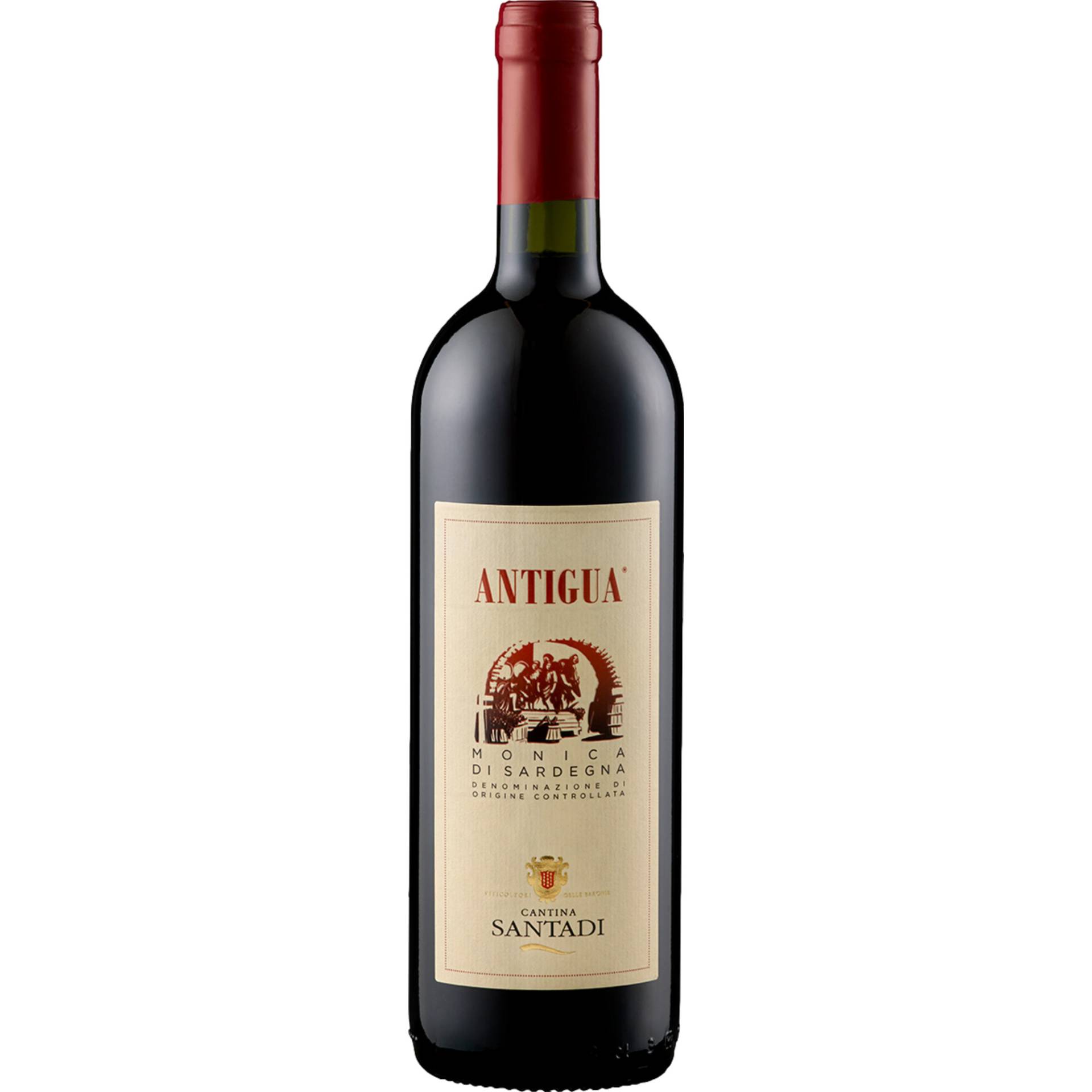 Cantina di Santadi Antigua, Monica di Sardegna DOC, Sardinien, 2023, Rotwein von C.S. Santadi Società Cooperativa Agricola,   IT 09010 Santadi (CI)