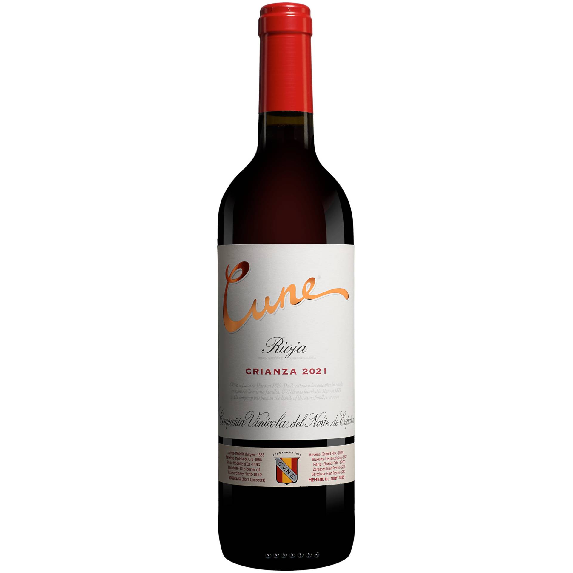 Cune Crianza 2021 0.75L 13.5% Vol. Rotwein Trocken aus Spanien Cune Crianza 2021 0.75L 13.5% Vol. Rotwein Trocken aus Spanien von C.V.N.E.