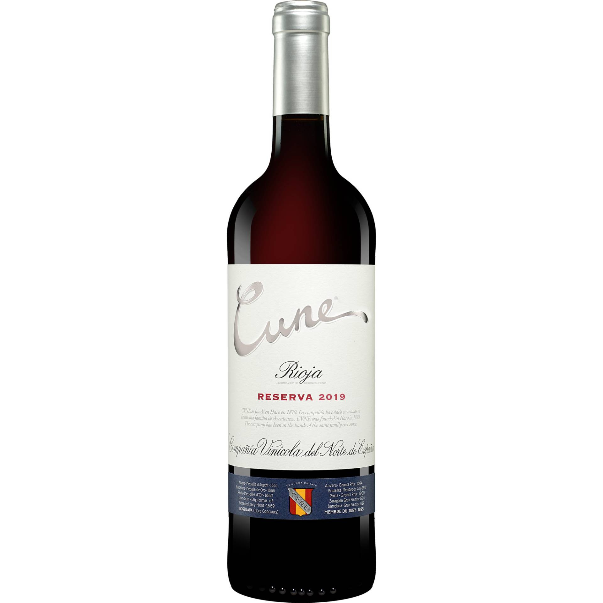 Cune Reserva 2019  0.75L 14% Vol. Rotwein Trocken aus Spanien von C.V.N.E.