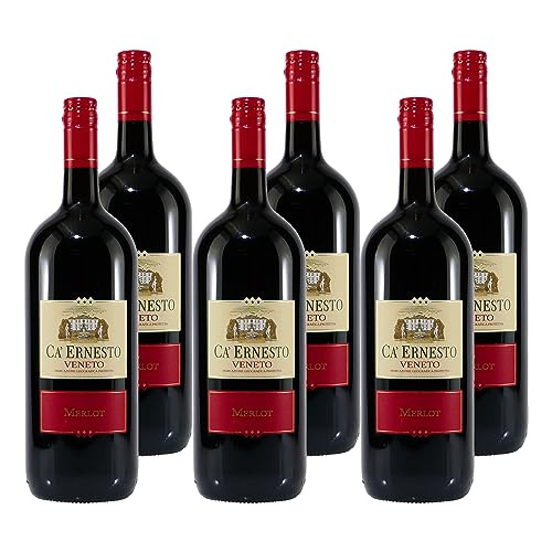 CA' ERNESTO Merlot IGP - Italienischer Rotwein (6 x 1,5L) von CA' ERNESTO