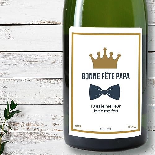 CADEAUX.COM - Personalisierte Champagnerflasche - Papa Royal - Geschenk Party, Geburtstag, Weihnachten von CADEAUX.COM
