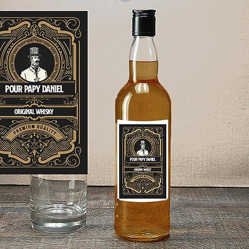 CADEAUX.COM - Personalisierte Whiskyflasche - Retro - Party-, Geburtstags-, Weihnachtsgeschenk - Männergeschenk von CADEAUX.COM