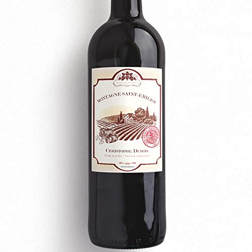 Personalisierte Bordeaux-Weinflasche - 1 Flasche Bordeaux AOC von CADEAUX.COM