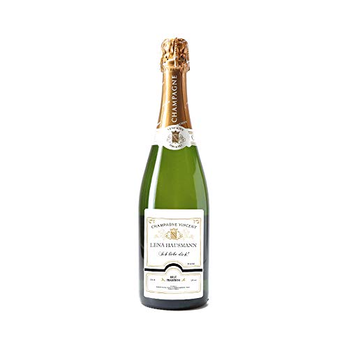 CADEAUX.COM - Personalisierter Champagner mit Ihrem Namen - Geburtstagsgeschenk Geschenk Mann oder Frau - Chanpagne Brut Tradition Vincent père et fils von CADEAUX.COM