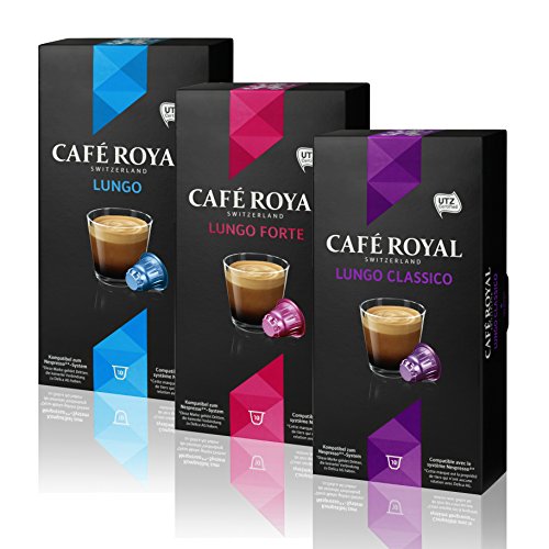 Café Royal Lungo Set - 3 verschiedene Lungos (3x10 Nespresso kompatible Kapseln) von Café Royal