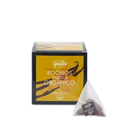 CAFES GUILIS DESDE 1928 AMANTES DEL CAFE Bio Vanille Rooibos Blatt Box 15 Pyramiden - Pack 4 von CAFES GUILIS DESDE 1928 AMANTES DEL CAFE