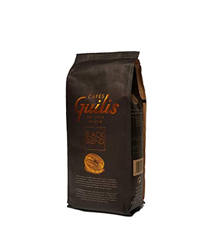 CAFES GUILIS DESDE 1928 AMANTES DEL CAFÉ Kaffeebohnen Arabica Black Blend 1kg von CAFES GUILIS DESDE 1928 AMANTES DEL CAFE