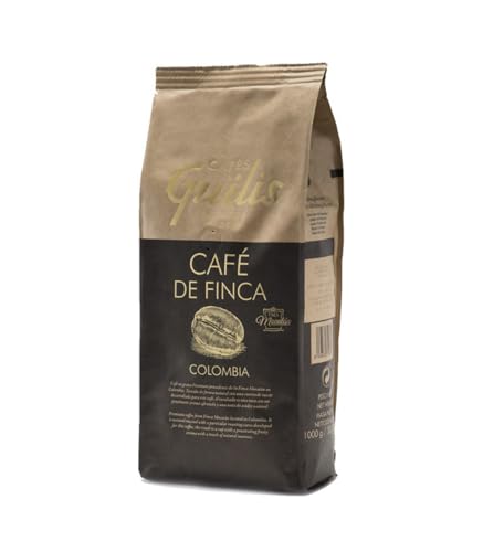 CAFES GUILIS DESDE 1928 AMANTES DEL CAFÉ Kolumbianischer Kaffee in Bohne Arabica Natürliche Röstung Finca Mocatán Colombia1 kg von CAFES GUILIS DESDE 1928 AMANTES DEL CAFE