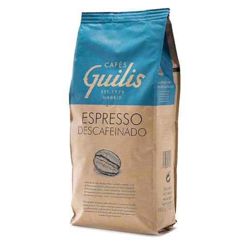 CAFES GUILIS DESDE 1928 AMANTES DEL CAFE Intensiver entkoffeinierter Kaffee aus natürlichen Bohnen 1 Kg von CAFES GUILIS DESDE 1928 AMANTES DEL CAFE