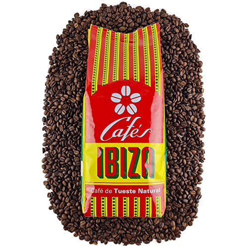 CAFES IBIZA Kaffeebohnen "Extra Superior" (1 kg) Espresso Bohnen Barista Kaffeebohnen Kaffee ganze Bohnen Espresso Kaffeebohnen Vollautomat Coffee Beans Bohnenkaffee ganze Bohnen Kaffeebohnen 1kg von CAFES IBIZA