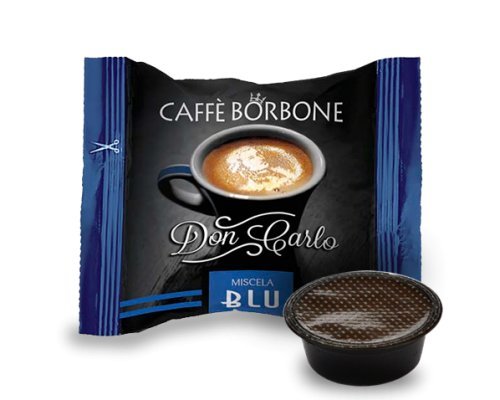 200 Kapseln Borbone Don Carlo, blau, kompatibel mit a modo mio. von CAFFÈ BORBONE