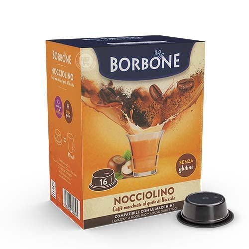 96 Kaffee Kapseln borbone Kompatibel lavazza A Modo Mio Getränk Solvent Erdnüssen - L'Emporio Kaffee von CAFFÈ BORBONE