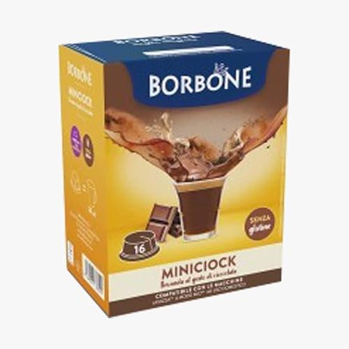 96 Kaffee Kapseln borbone Kompatibel lavazza A Modo Mio Getränk Solvent Mini Ciok Schoko - L'Emporio Kaffee von CAFFÈ BORBONE