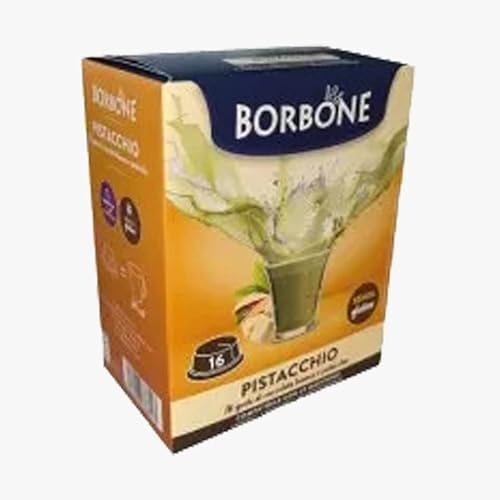 96 Kaffee Kapseln borbone Kompatibel lavazza A Modo Mio Kindergetränk Schokodrink und Weiß Pistazie - L'Emporio Kaffee von CAFFÈ BORBONE