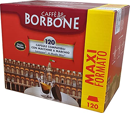 Caffè Borbone 120 Capsule Compatibili con Macchine Lavazza A Modo Mio - Gusto Decisa von CAFFÈ BORBONE