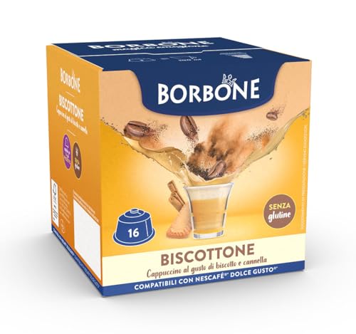 CAFFÈ BORBONE 64 Kapseln Nescafe Dolce Gusto Sugar Daddy Kindergetränk Schokodrink Gusto Biscuit - L'Emporio Kaffee von CAFFÈ BORBONE