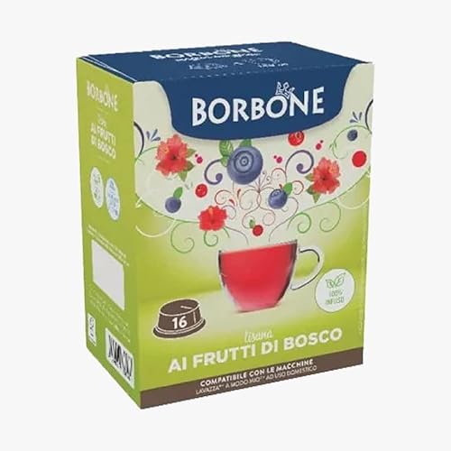 CAFFÈ BORBONE 96 Kapseln lavazza A Modo Mio Kräuterteemischung Waldbeeren - L'Emporio Kaffee von CAFFÈ BORBONE