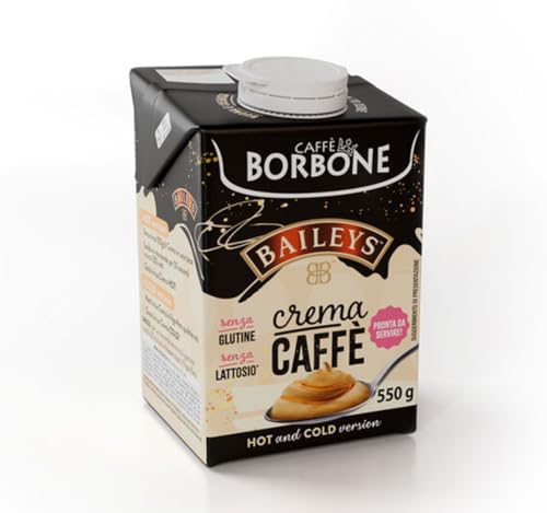 Caffè Borbone Baileys Kaffeecreme - Creme auf Milchbasis mit laktosefreiem, löslichem Kaffee, mit Baileys - laktose- und glutenfrei - 550-Gramm-Kartonpackung von CAFFÈ BORBONE