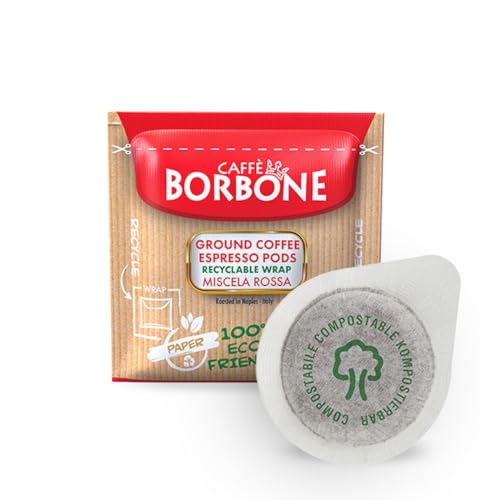 Caffè Borbone Rote Mischung, 50 Stück, kompatibel mit E.S.E. dm 44 von CAFFÈ BORBONE