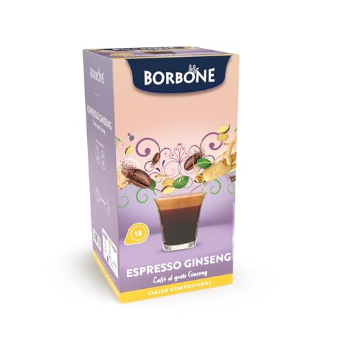 Caffè Borbone - Ginseng kaffee - 18Kaffee Kapseln Pods - Kompatibel mit ESE Papier Pads 44 mm von CAFFÈ BORBONE