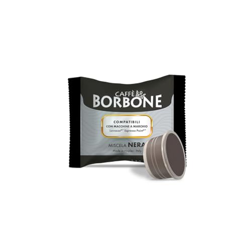 Caffè Borbone Kaffee Kapseln, Schwarze Mischung - 100 stück - Kompatibel mit Kaffeemaschinen der Marke Lavazza* Espresso Point* von CAFFÈ BORBONE