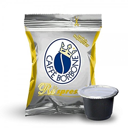 Respresso Bourbon Kaffeekapseln, kompatibel mit Nespresso-Maschinen, blau, rot, schwarz, gold wählbar 500 gold Respresso Bourbon Kaffeekapseln, kompatibel mit Nespresso-Maschinen, blau, rot, schwarz, gold wählbar 500 gold von CAFFÈ BORBONE
