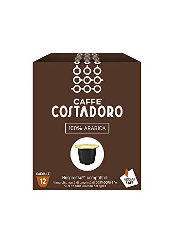Caffè Costadoro 100% Arabica Nespresso Kompatibel Schachtel 12 Kapseln, 60 g von CAFFE' COSTADORO